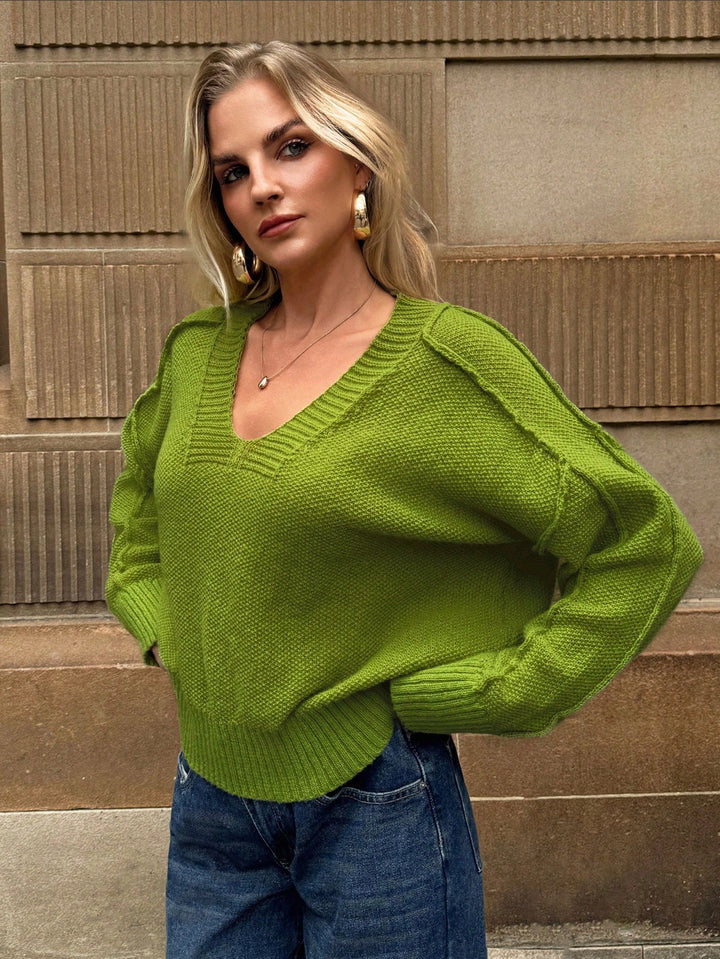 Pulover SHEIN, verde