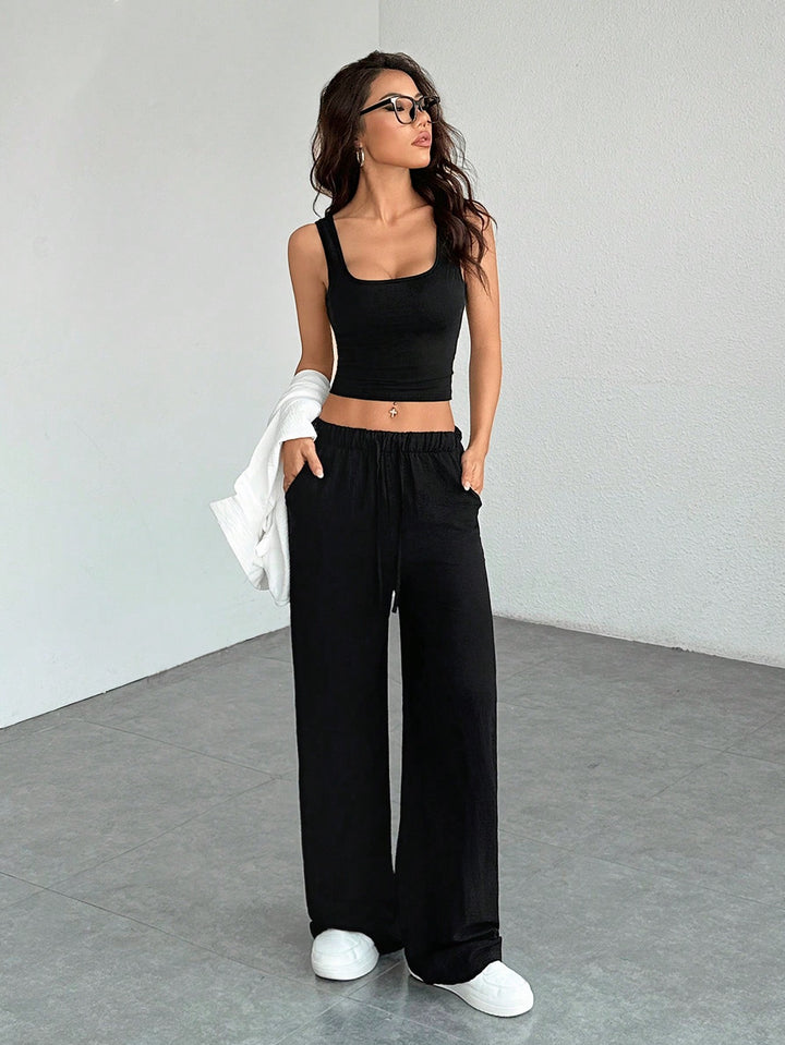 Pantaloni SHEIN, negru