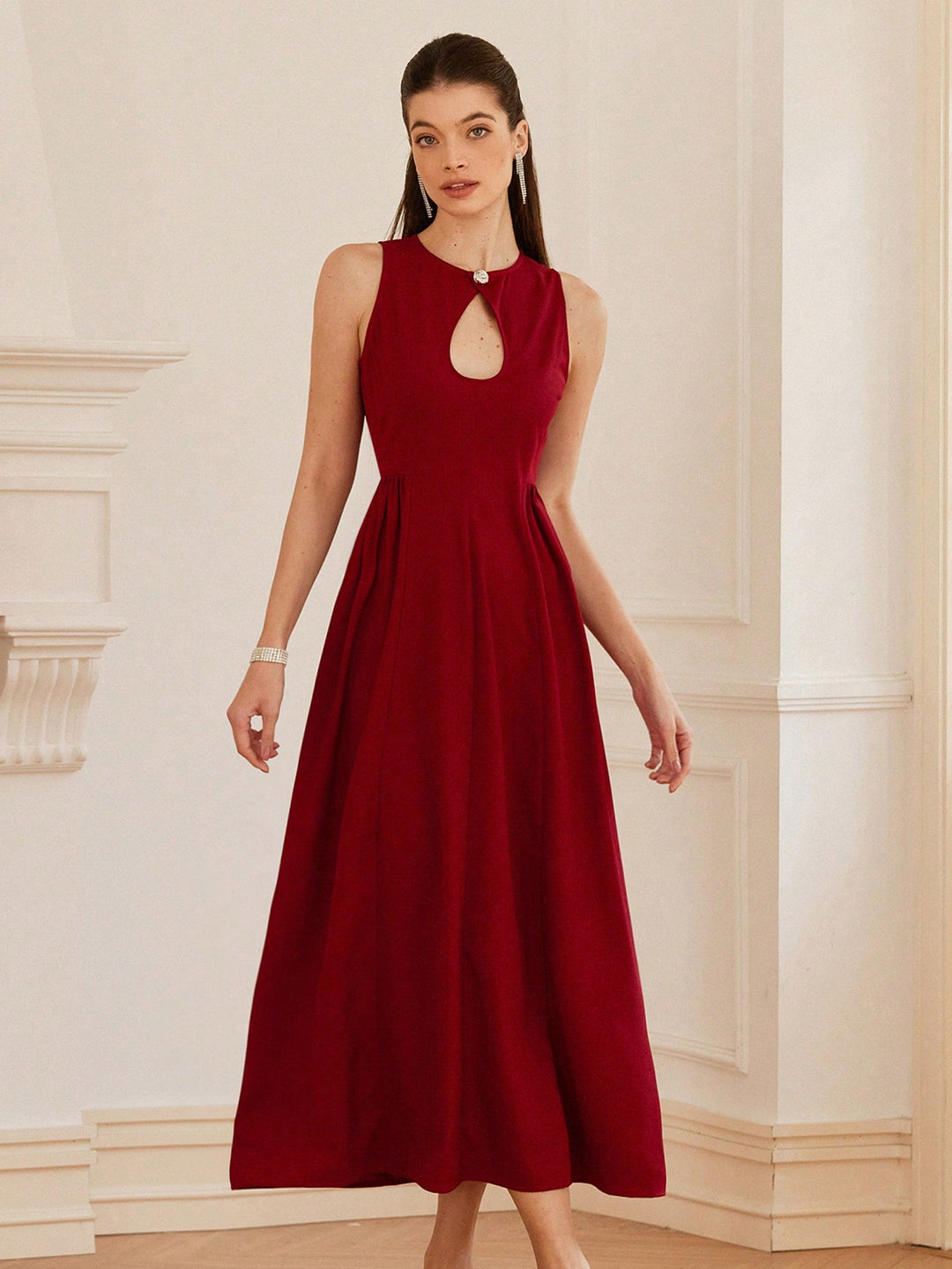 Rochie maxi SHEIN, vișiniu
