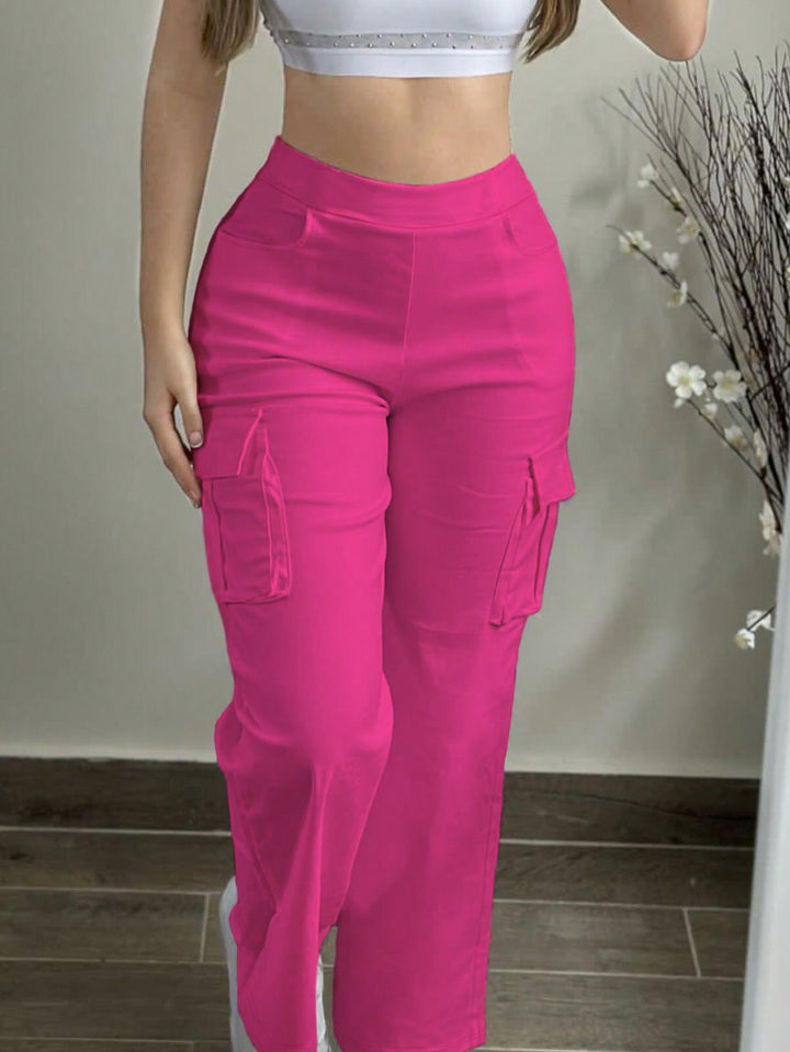 Pantaloni SHEIN, roz