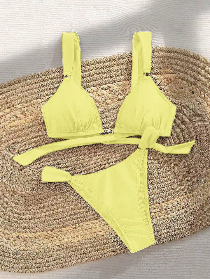 Costum de baie SHEIN, galben