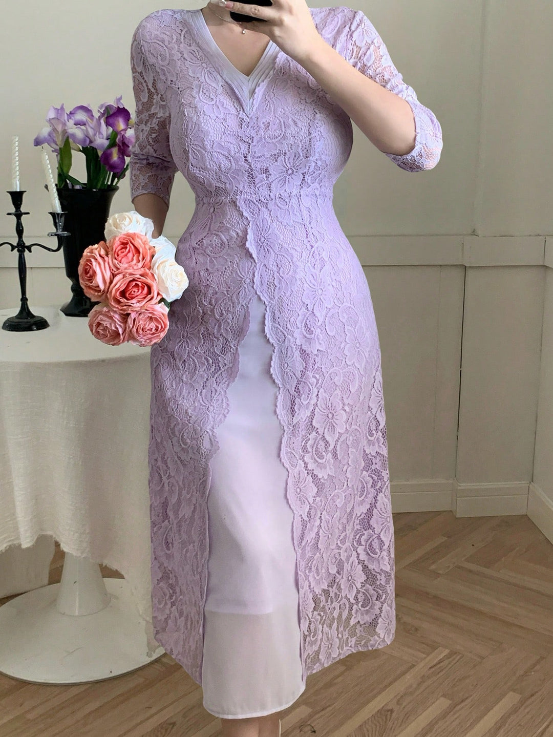 Rochie midi Shein, mov