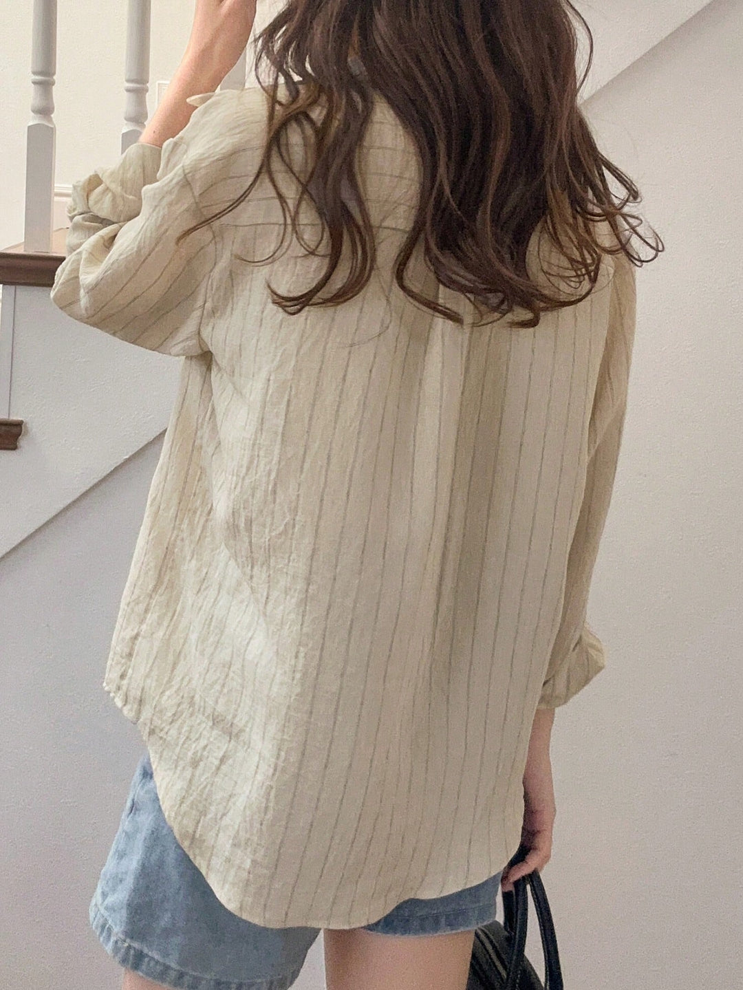 Set cămașă și top Shein, bej