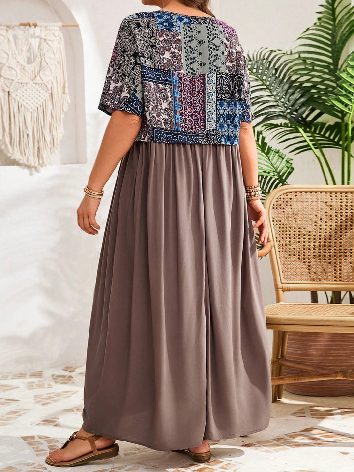 Rochie maxi SHEIN, mix culori