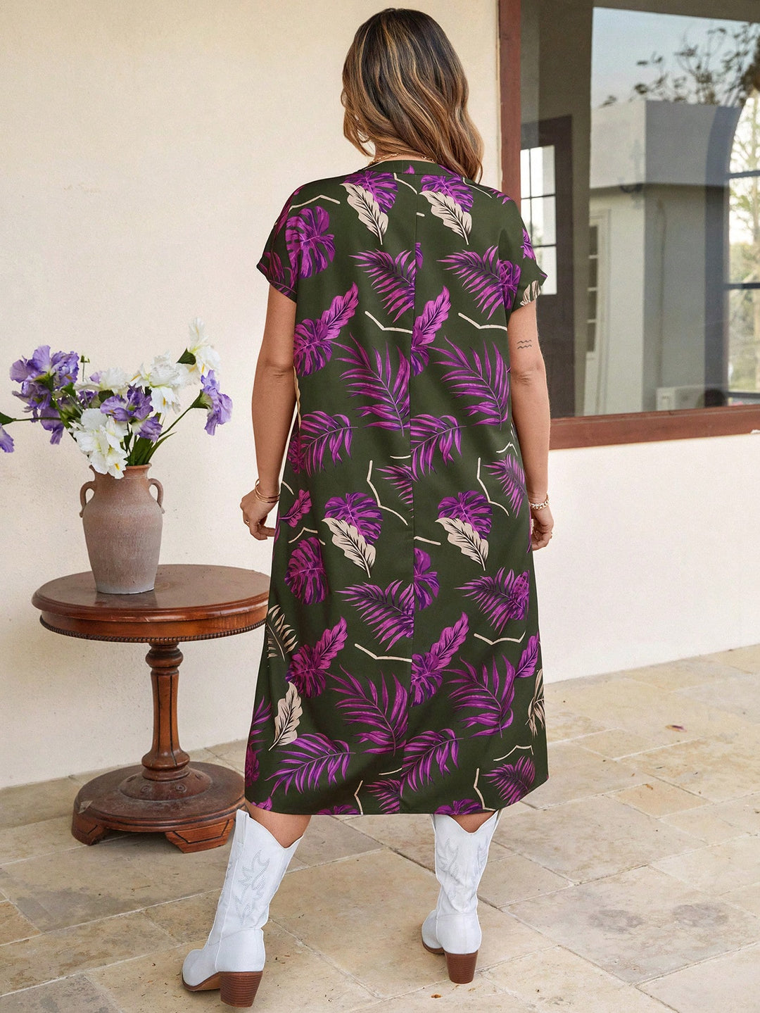 Rochie midi SHEIN, mix culori