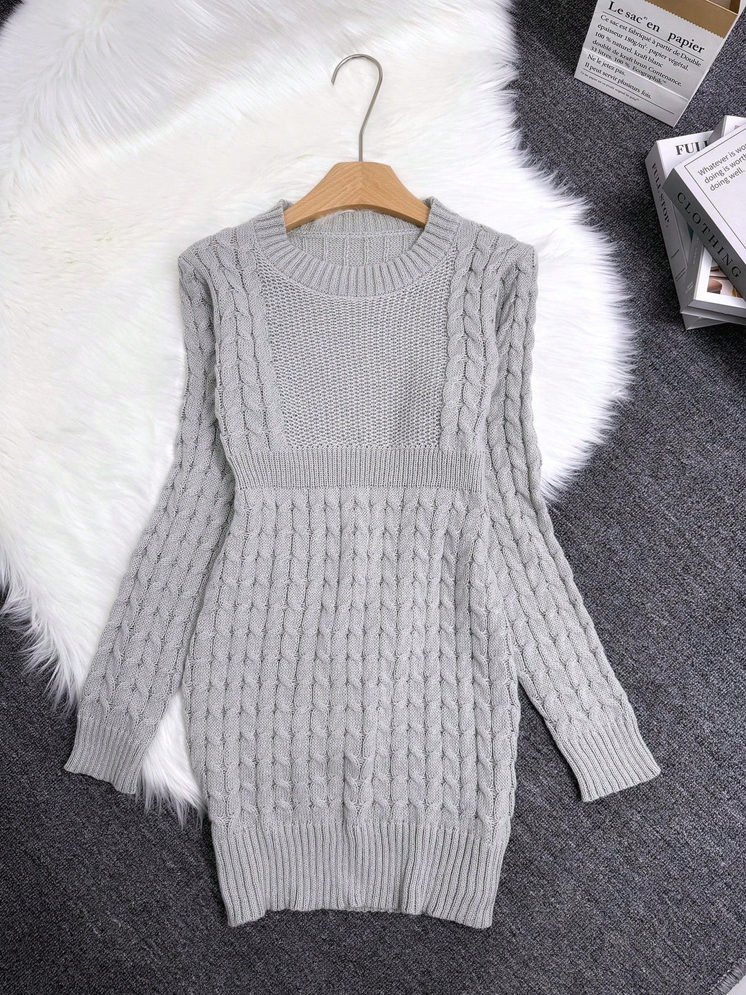 Rochie mini damă SHEIN, gri, mărimea XL
