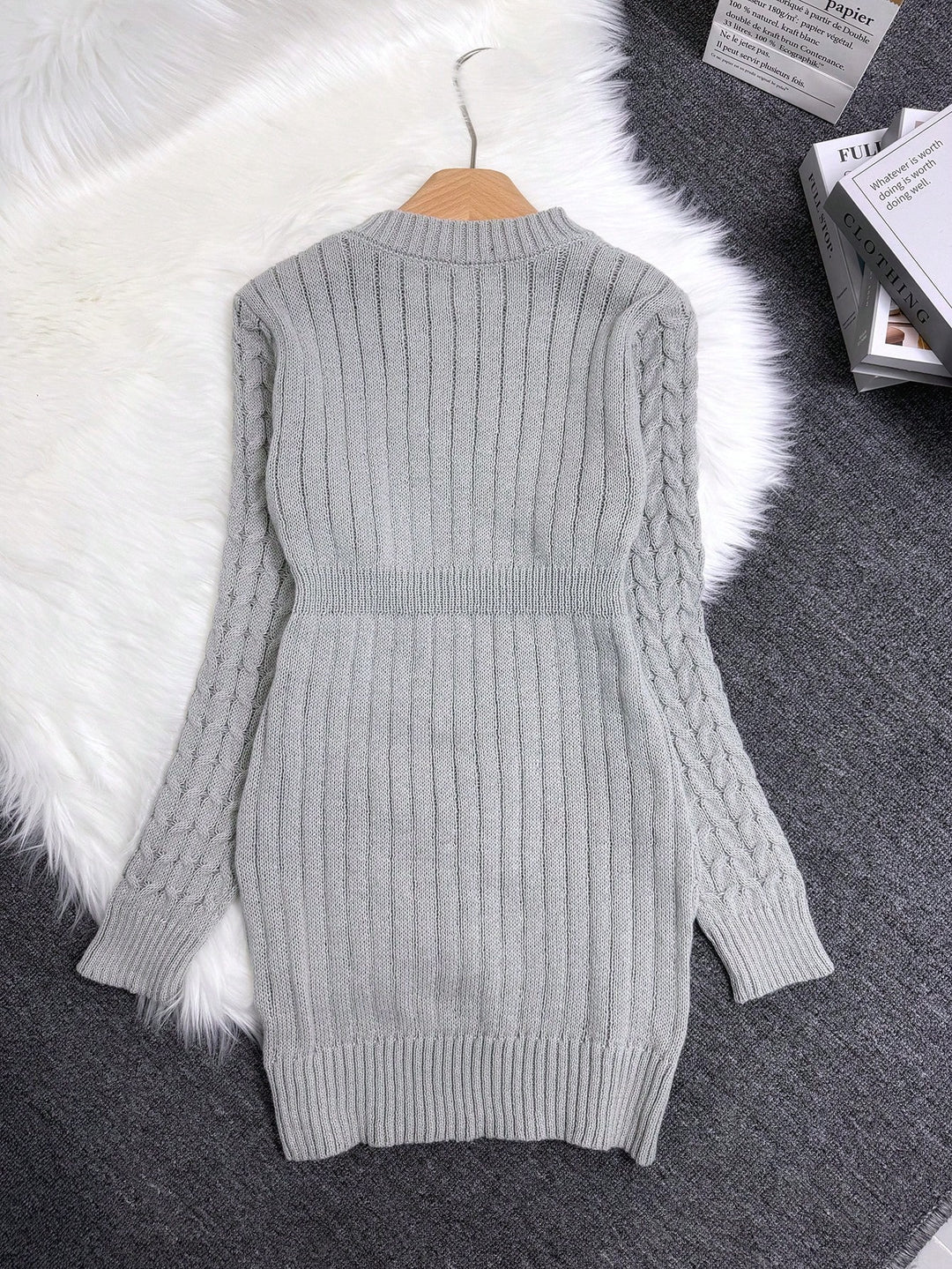 Rochie mini damă SHEIN, gri, mărimea XL