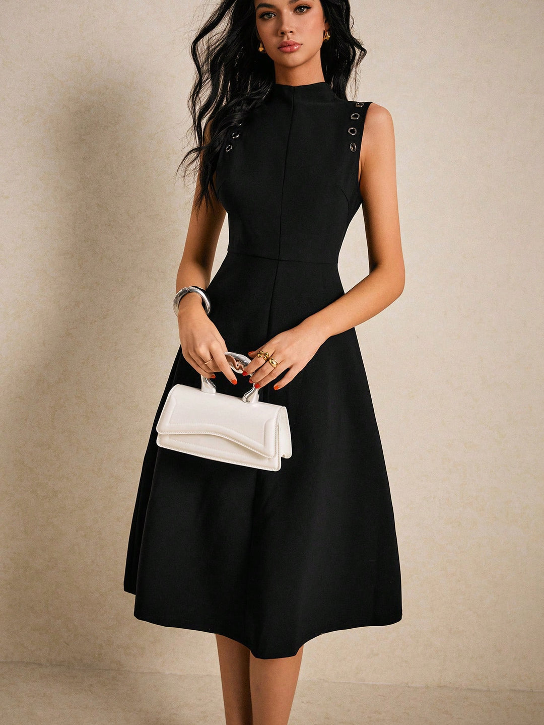 Rochie midi SHEIN, negru