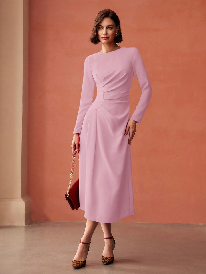 Rochie midi SHEIN, roz