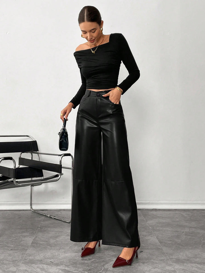 Pantaloni SHEIN, negru