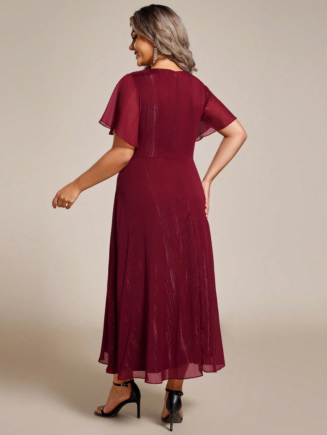 Rochie maxi SHEIN, vișiniu