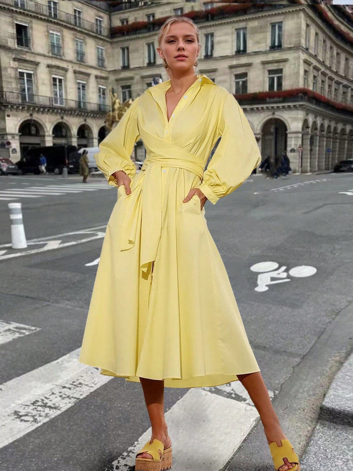 Rochie maxi SHEIN, galben