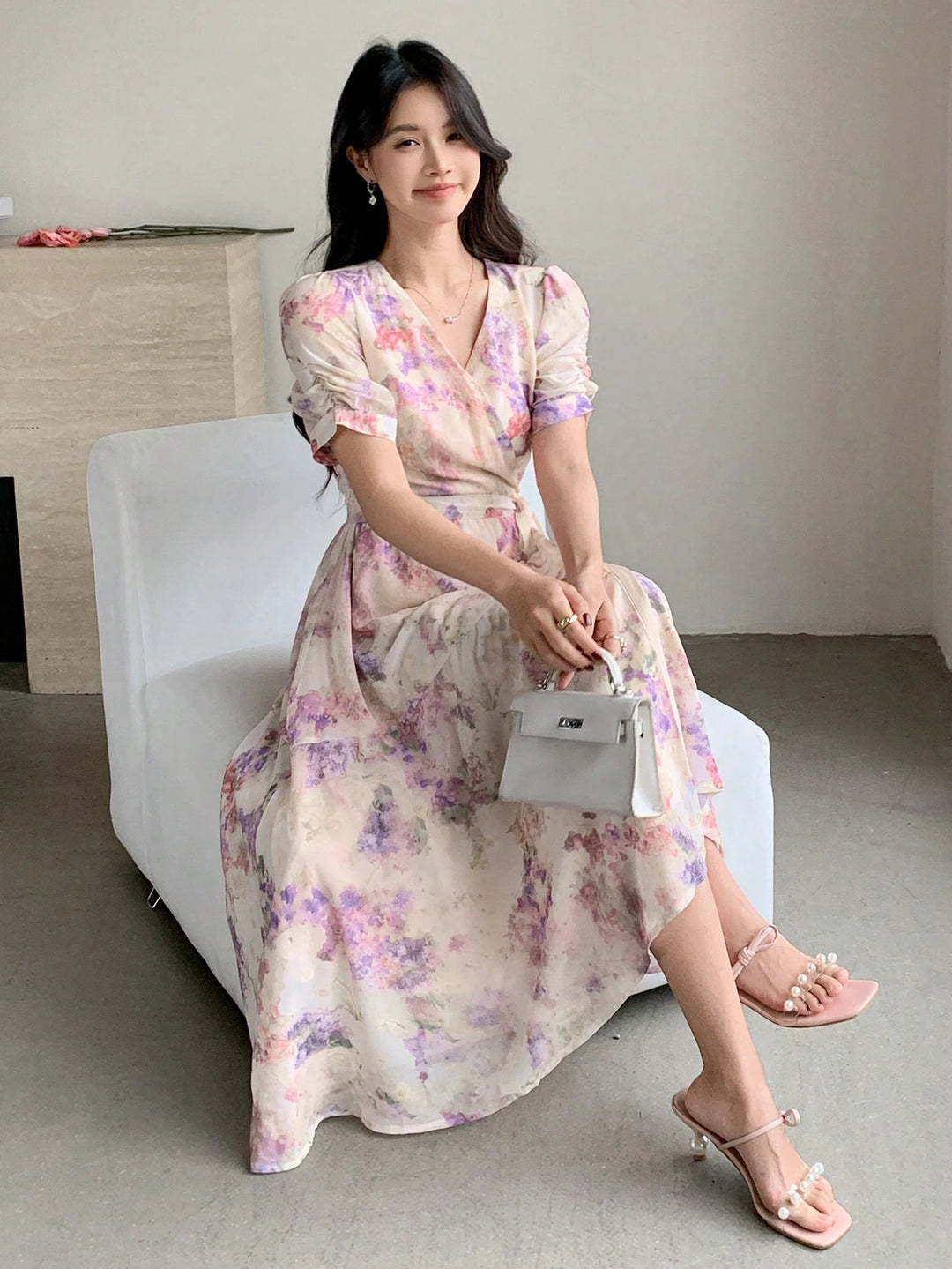 Rochie midi SHEIN, mix culori