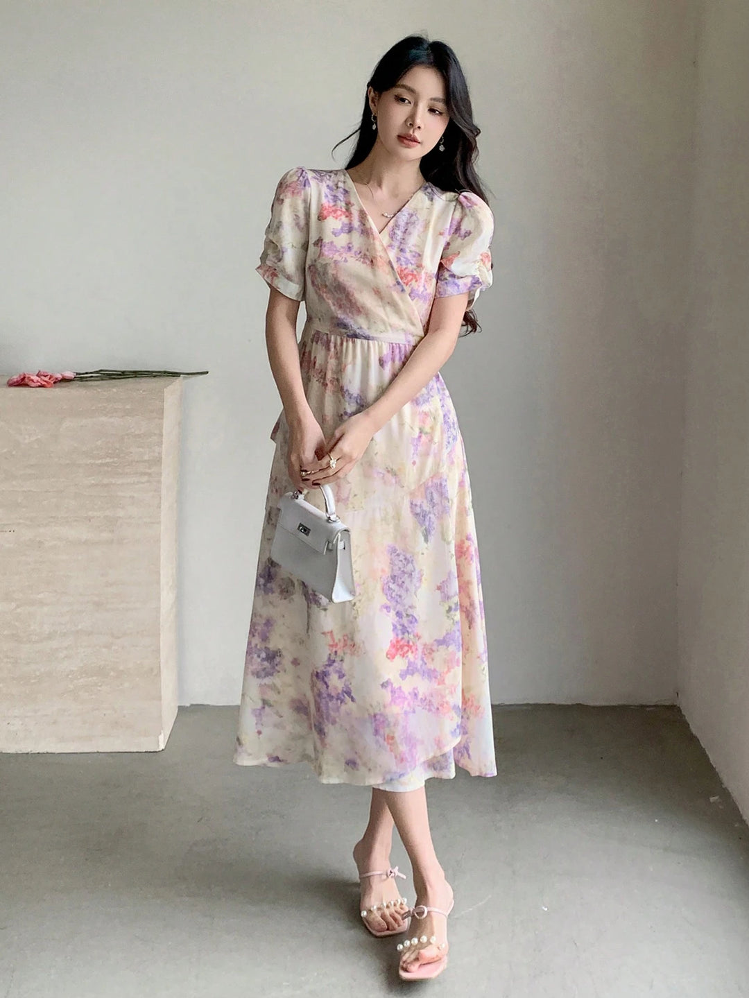 Rochie midi SHEIN, mix culori