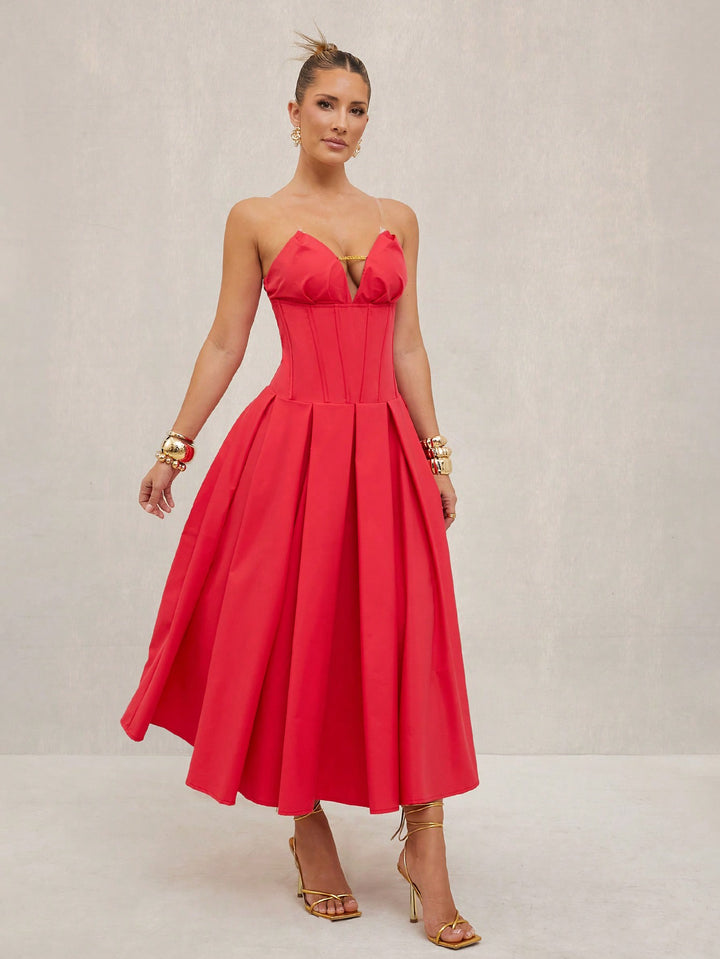 Rochie maxi SHEIN, roșu