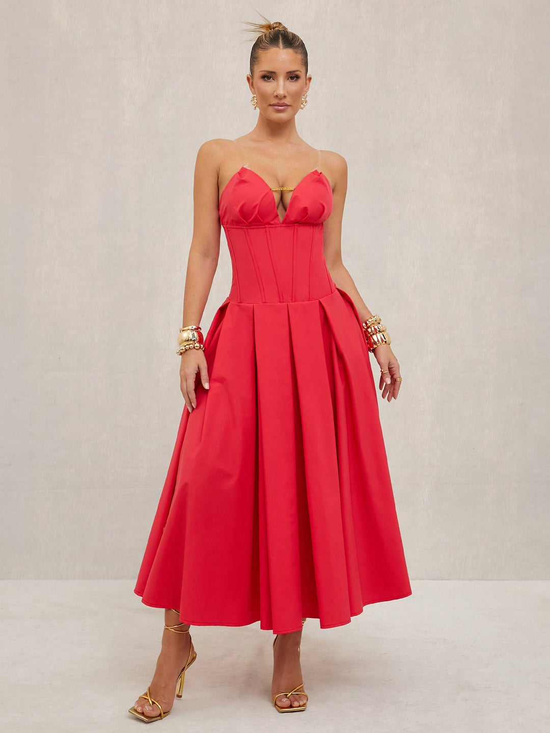Rochie maxi SHEIN, roșu