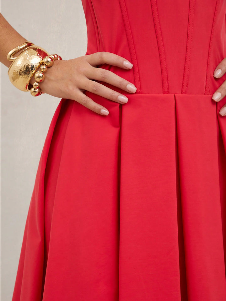 SHEIN maxi ruha, piros