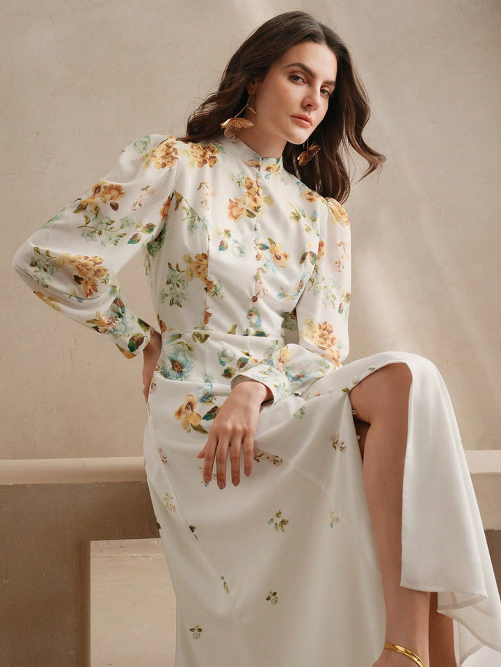 Rochie maxi SHEIN, alb