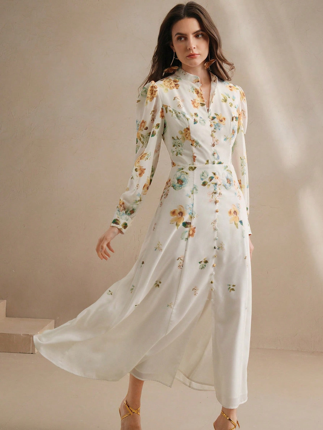 Rochie maxi SHEIN, alb