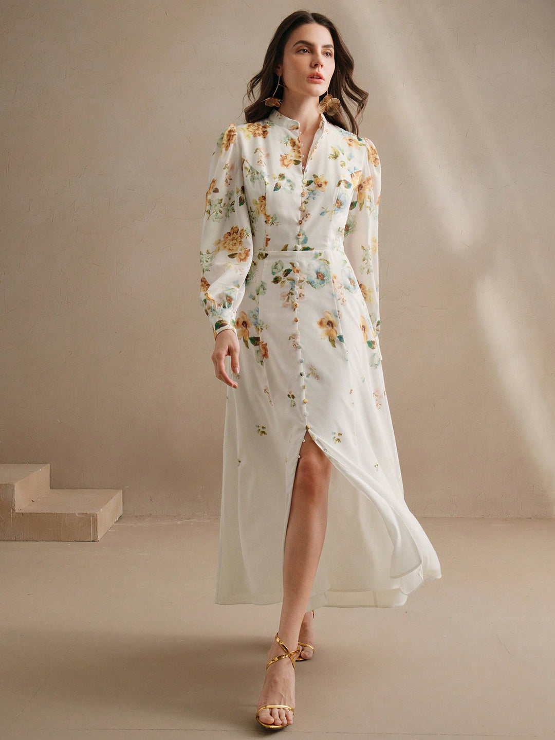 Rochie maxi SHEIN, alb