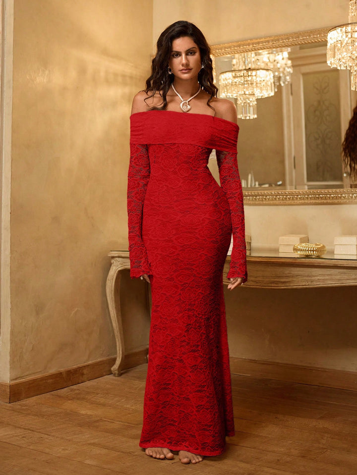Rochie maxi SHEIN, roșu