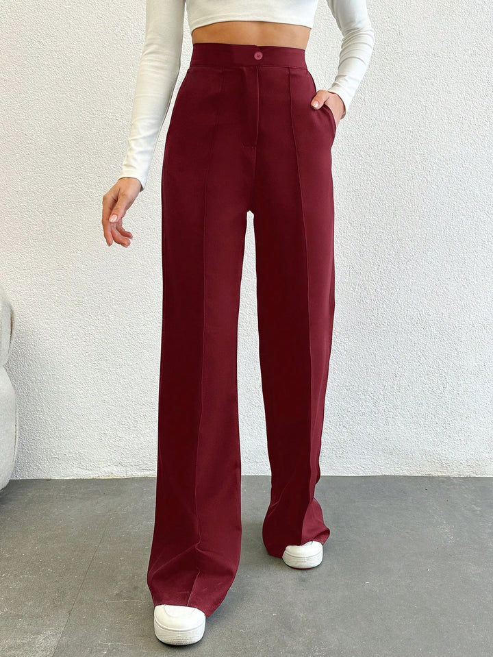 Pantaloni SHEIN, vișiniu