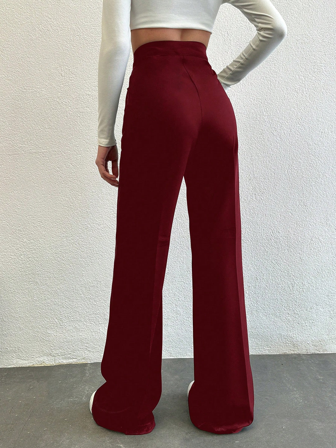 Pantaloni SHEIN, vișiniu