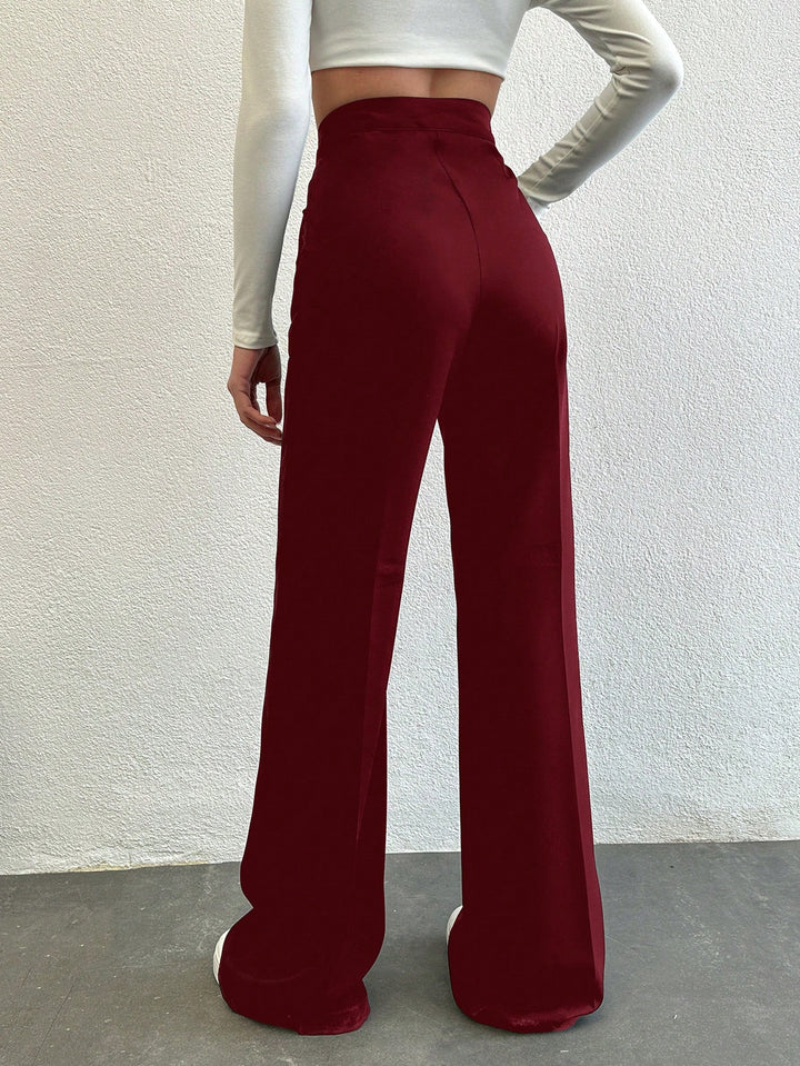 Pantaloni SHEIN, vișiniu