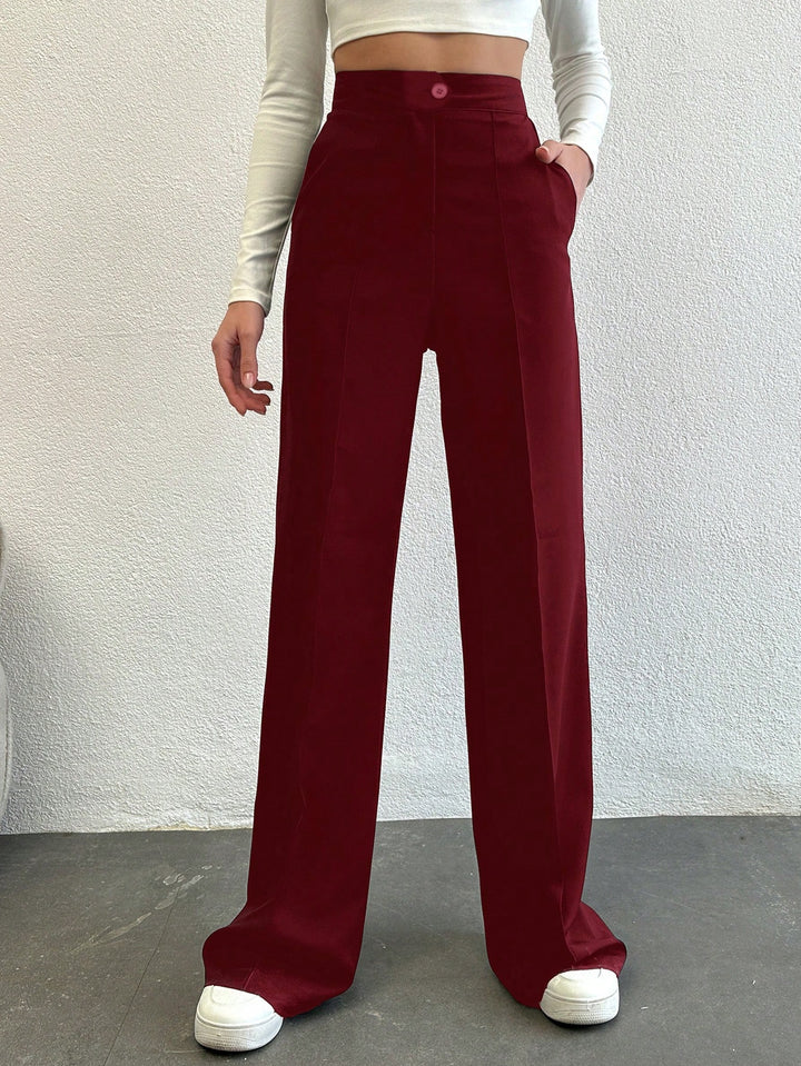Pantaloni SHEIN, vișiniu