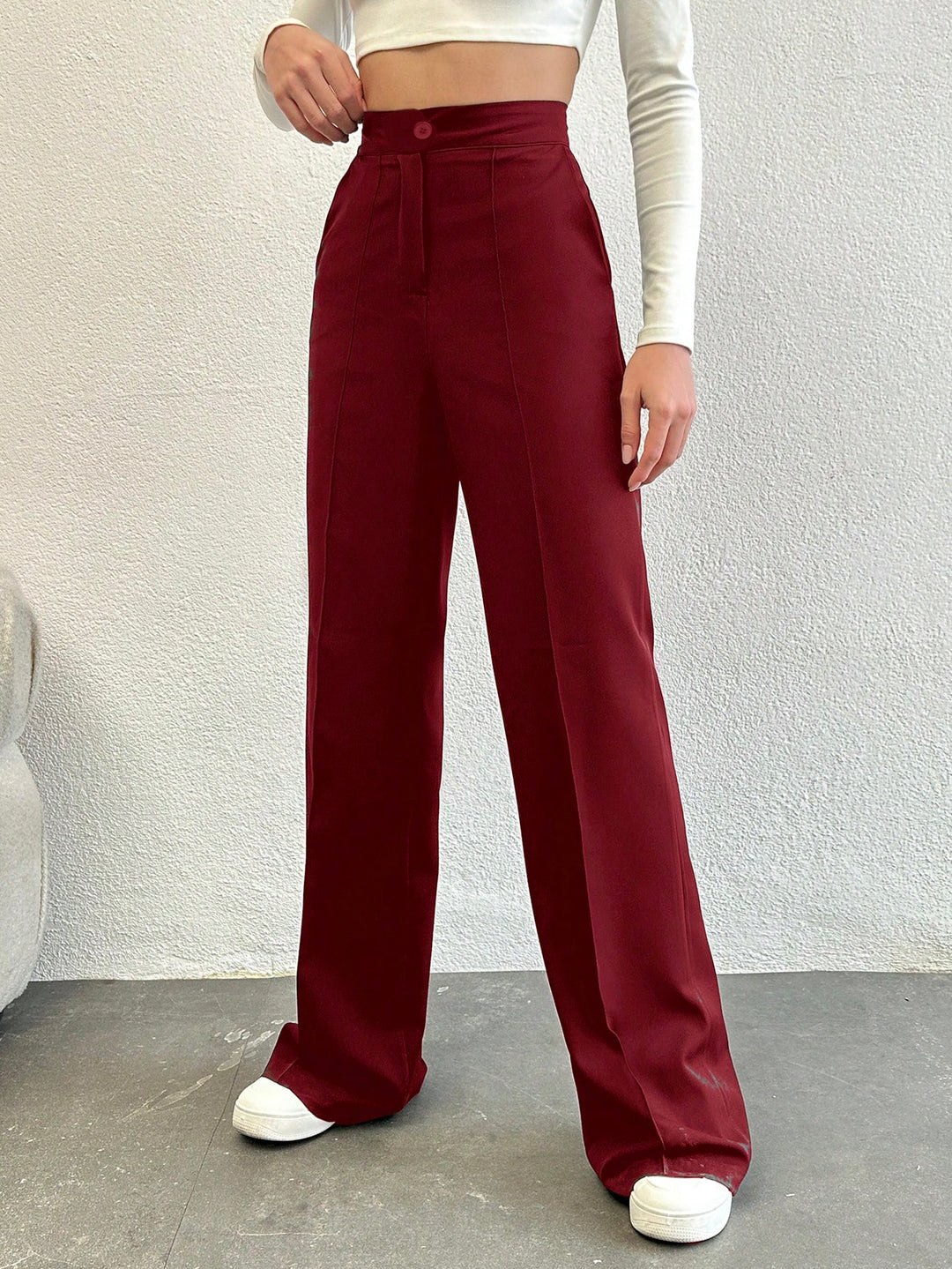 Pantaloni SHEIN, vișiniu