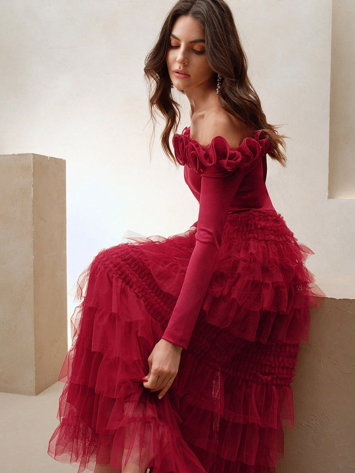 Rochie maxi SHEIN, roșu