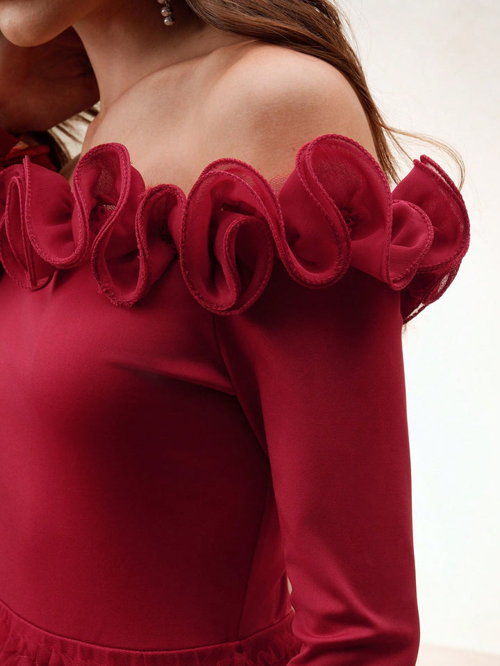 Rochie maxi SHEIN, roșu
