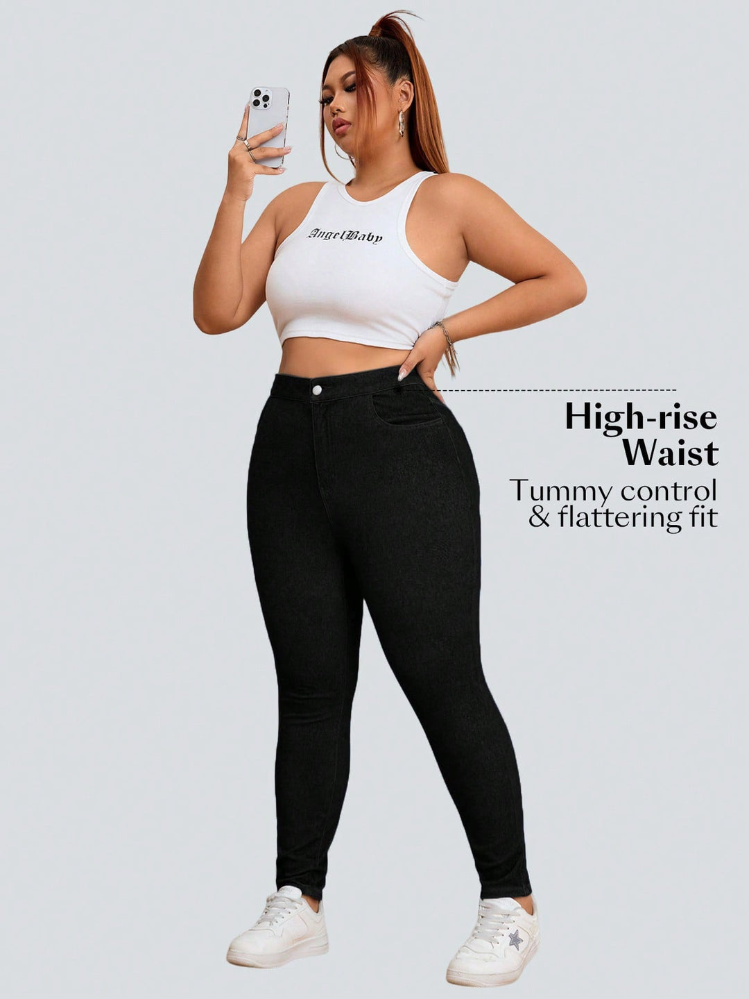 Jeans SHEIN, negru