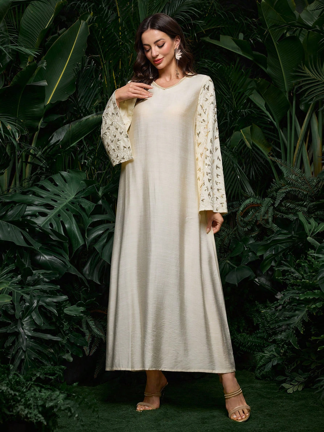 Rochie maxi SHEIN, portocaliu