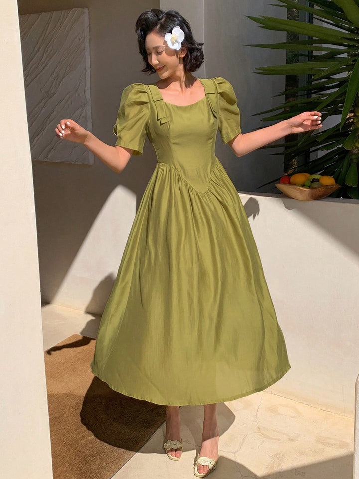 Rochie midi SHEIN, verde