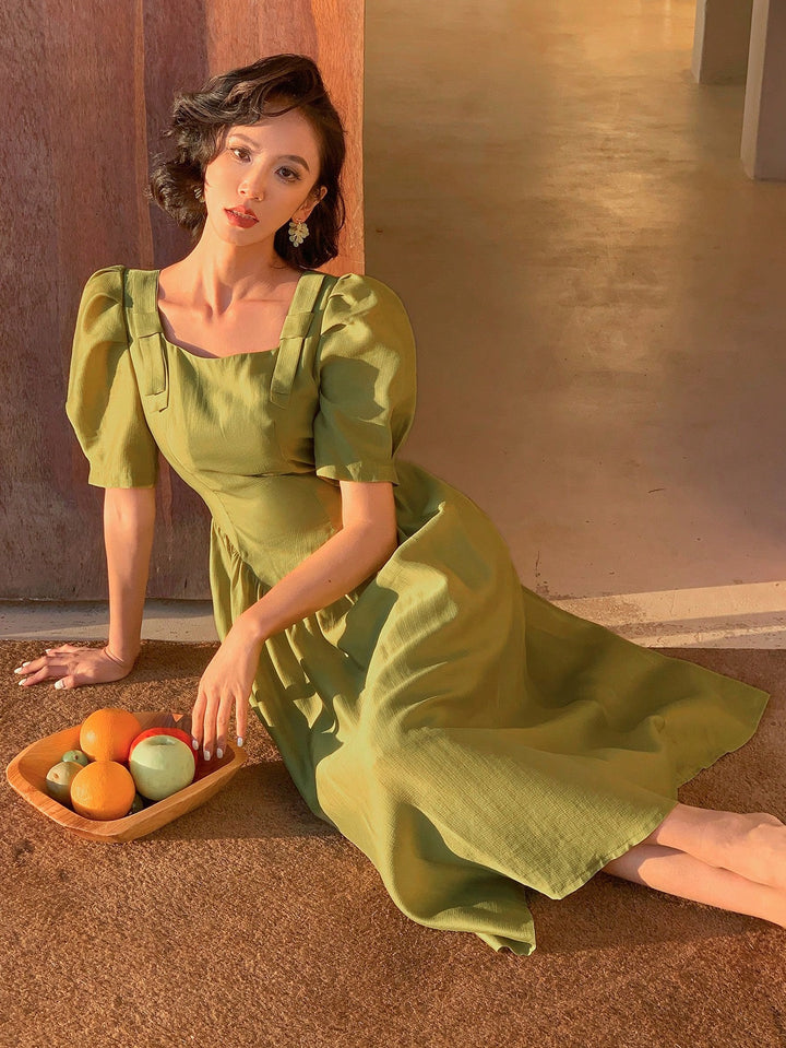 Rochie midi SHEIN, verde