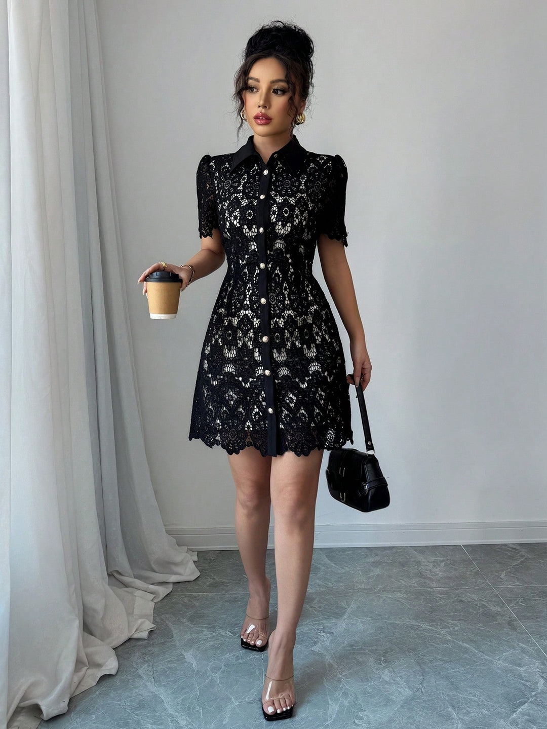 Rochie mini SHEIN, negru