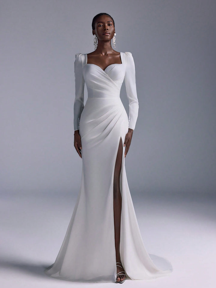 Rochie de ocazie și bridal SHEIN, alb