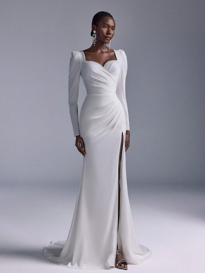 Rochie de ocazie și bridal SHEIN, alb