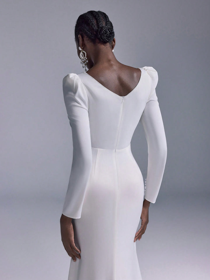 Rochie de ocazie și bridal SHEIN, alb