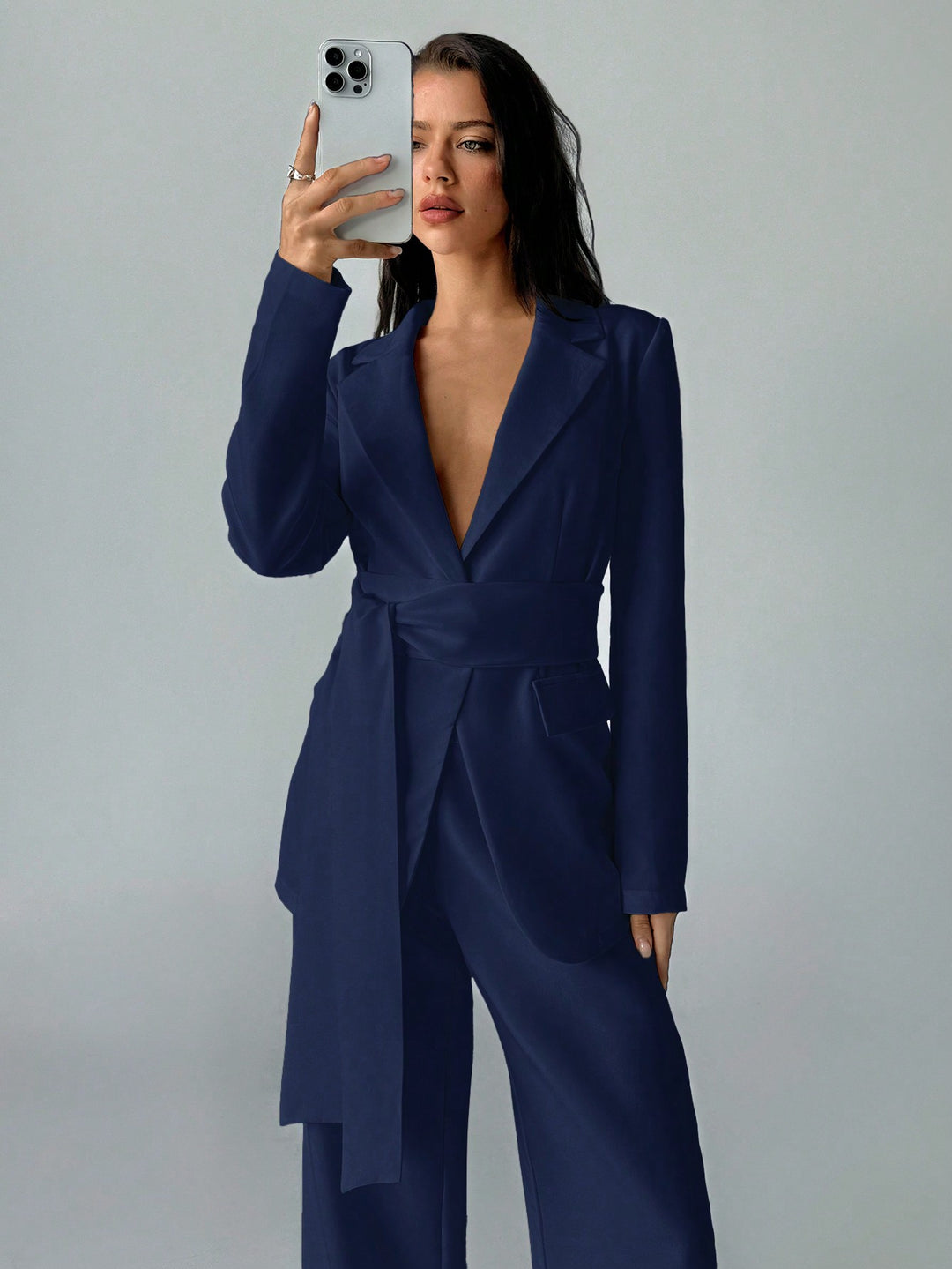Costum SHEIN, albastru