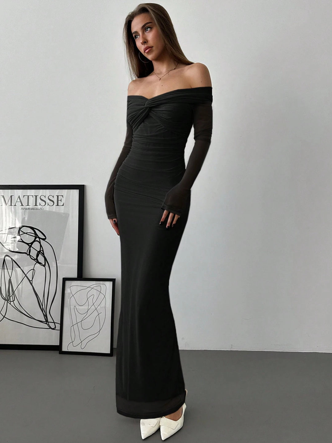 Rochie midi Shein, negru