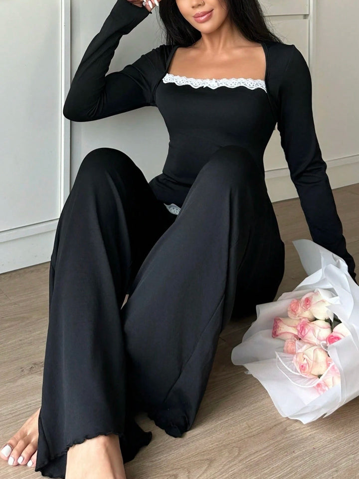 Compleu pijamale, negru