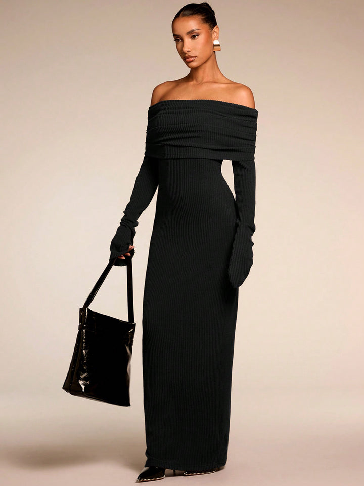 Rochie maxi SHEIN, negru