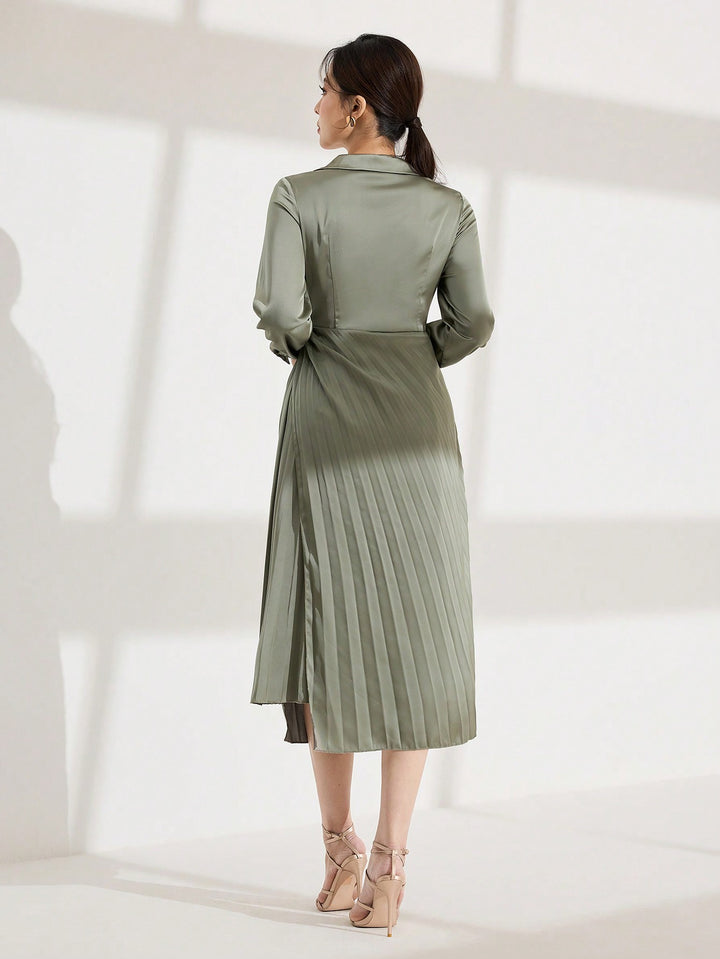 Rochie midi SHEIN, verde