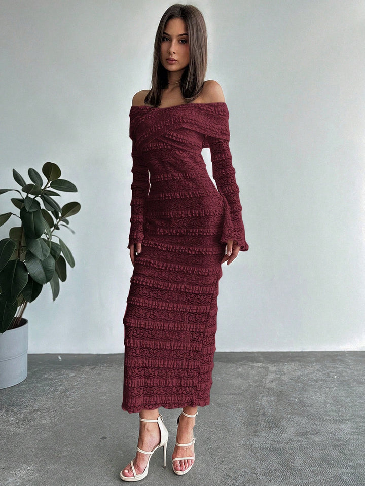 Rochie maxi SHEIN, vișiniu