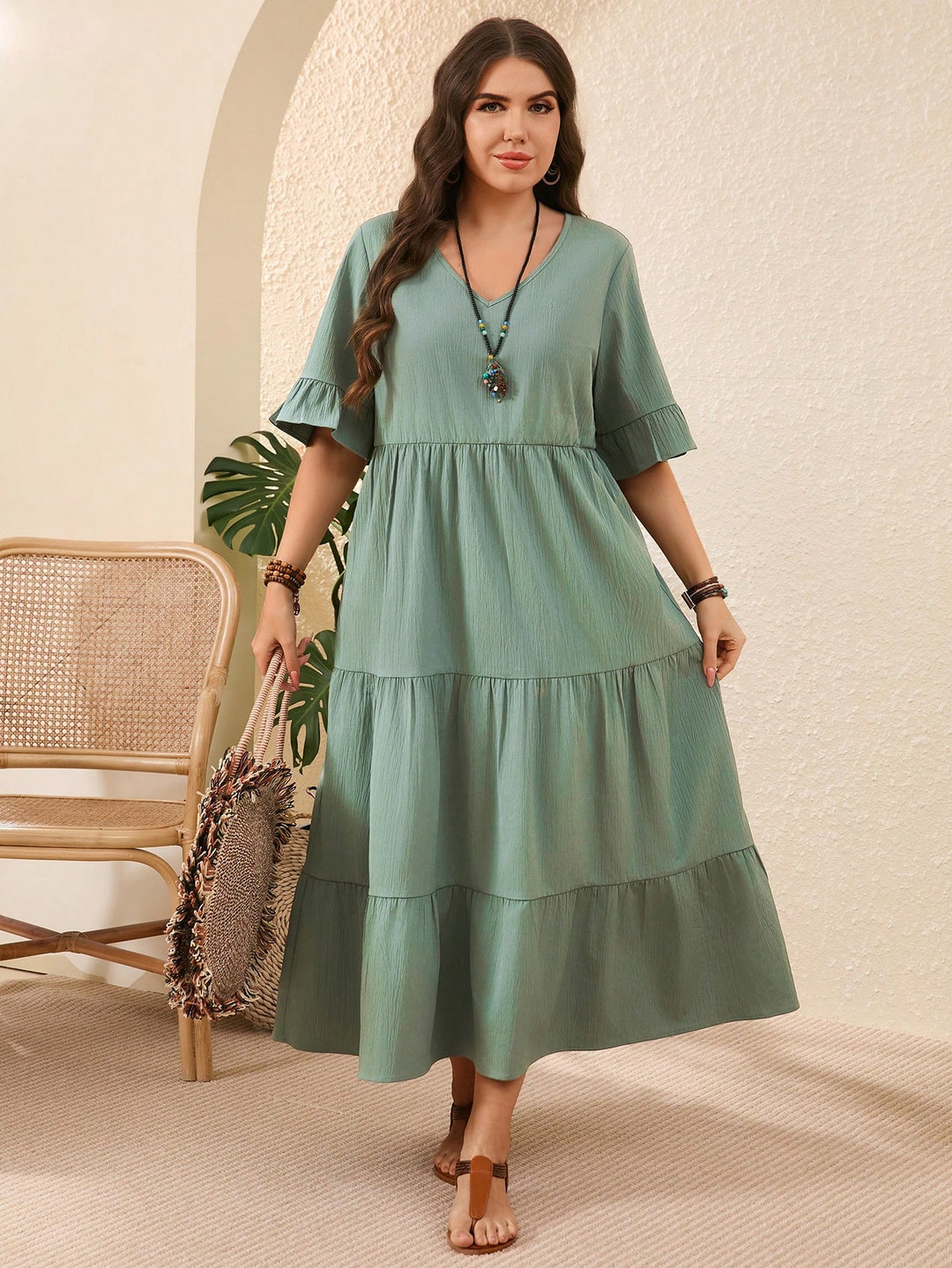 Rochie SHEIN, verde