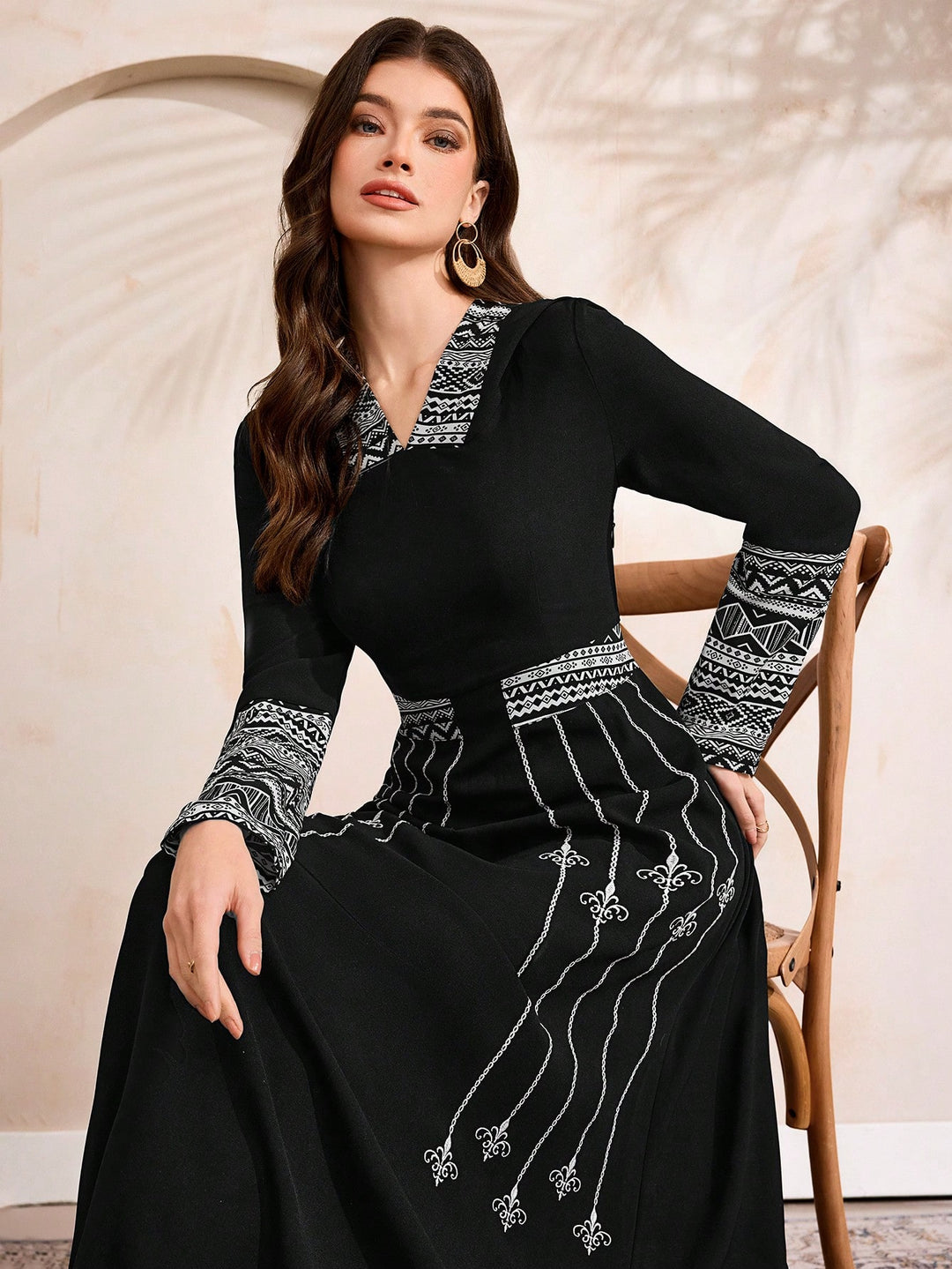 Rochie maxi SHEIN, negru