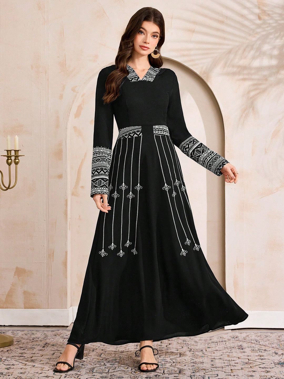 Rochie maxi SHEIN, negru