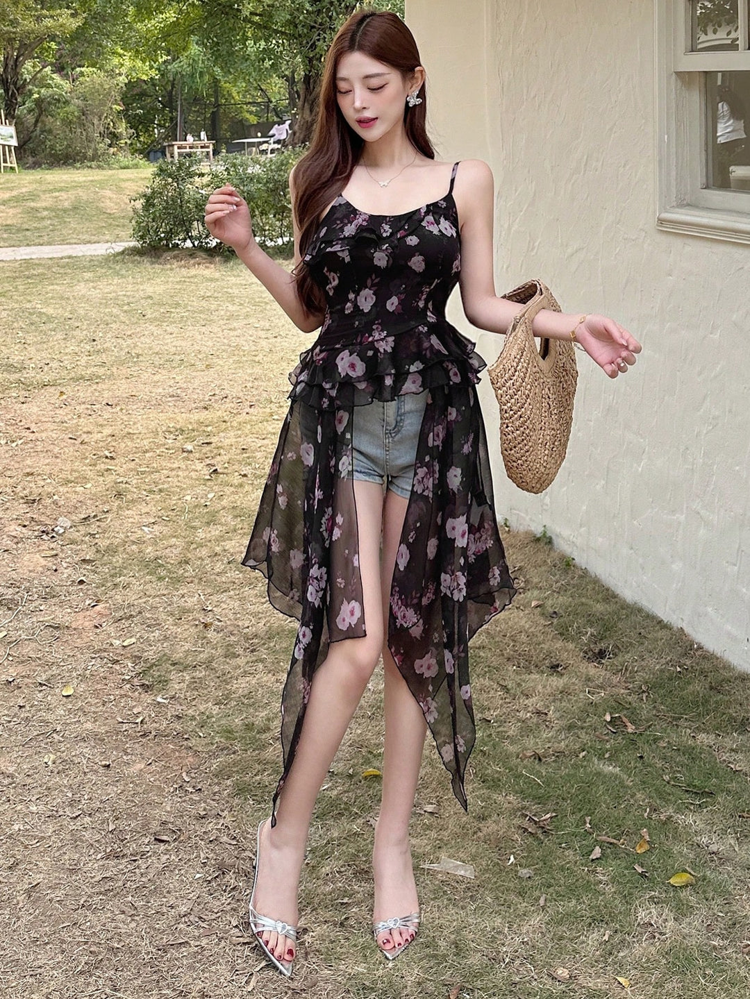 Rochie maxi SHEIN, negru